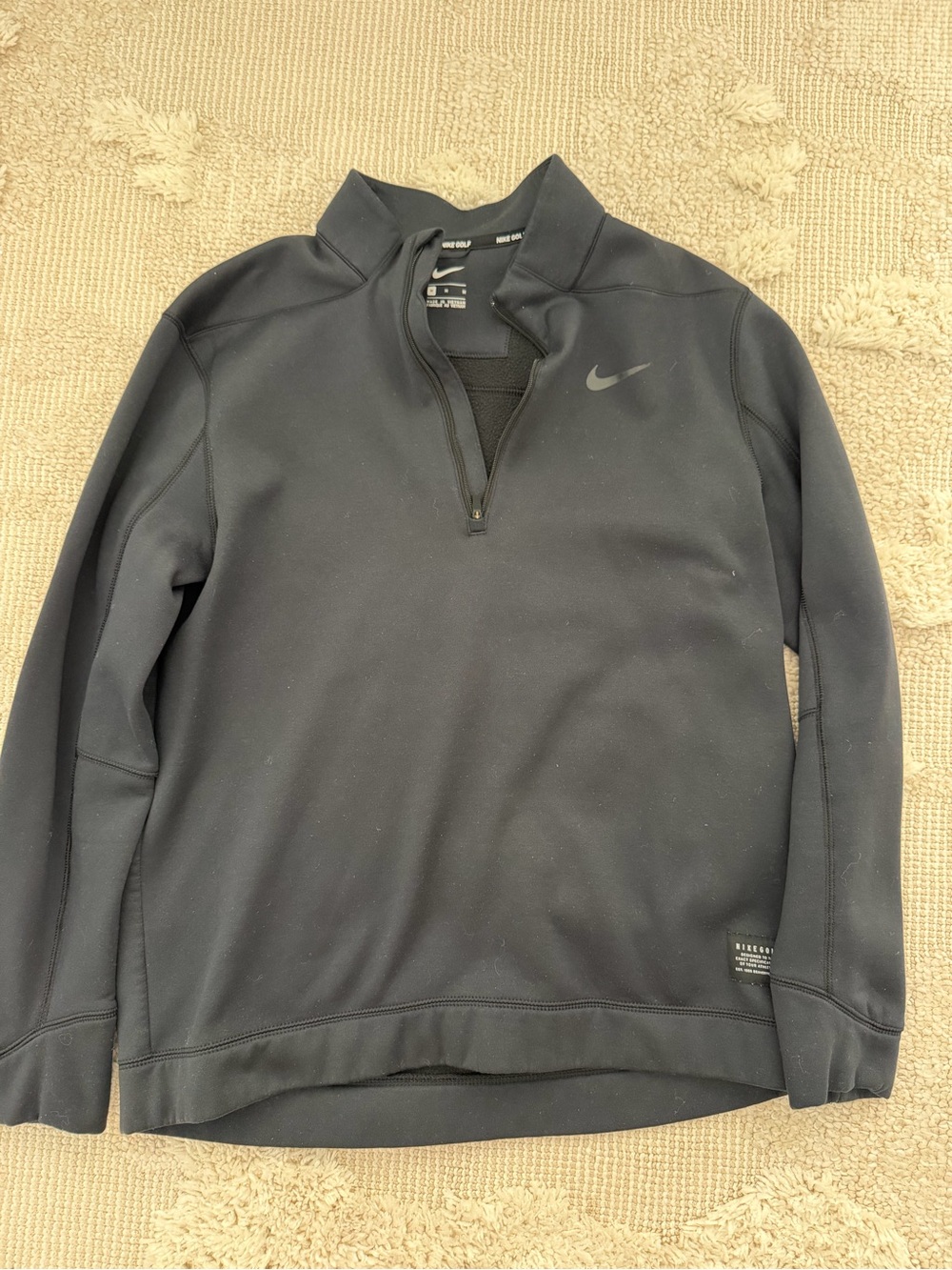 Nike Men’s Black Quarter-Zip Performance Pullover